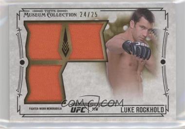 2015 Topps UFC Knockout - Museum Collection Significant Swatches Triple Relics - Gold #SSR-LR - Luke Rockhold /25