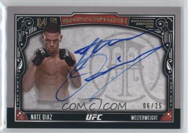 2016 Topps Museum Collection - Archival Autographs - Gold #AA-NAD - Nate Diaz /25