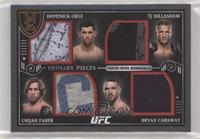 TJ Dillashaw, Urijah Faber, Dominick Cruz, Bryan Caraway #/25