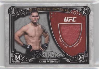 2016 Topps Museum Collection - Meaningful Material Relics - Copper #MMR-CW - Chris Weidman /35