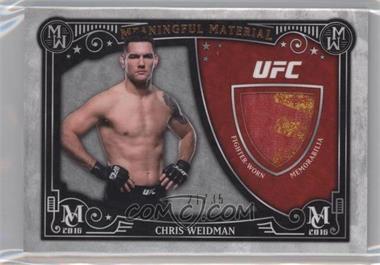 2016 Topps Museum Collection - Meaningful Material Relics - Copper #MMR-CW - Chris Weidman /35