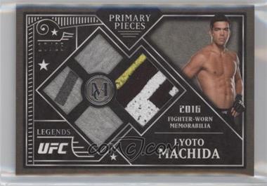 2016 Topps Museum Collection - Single Fighter Primary Pieces Quad Relics Legends #PPQL-LM - Lyoto Machida /25