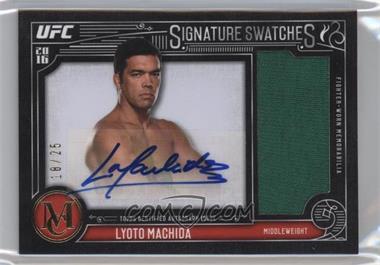 2016 Topps Museum Collection - Single Fighter Signature Swatches Relic Autographs - Gold #SRA-LM - Lyoto Machida /25