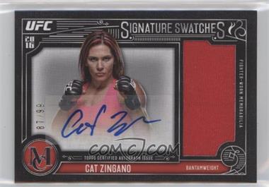 2016 Topps Museum Collection - Single Fighter Signature Swatches Relic Autographs #SRA-CZ - Cat Zingano /99