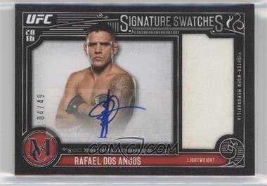 2016 Topps Museum Collection - Single Fighter Signature Swatches Relic Autographs #SRA-RD - Rafael dos Anjos /49