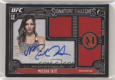 2016 Topps Museum Collection - Single Fighter Signature Swatches Triple Relic Autographs - Gold #SDTA-MT - Miesha Tate /25
