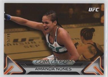 2016 Topps UFC Knockout - [Base] - Gold #91 - Amanda Nunes /99