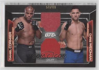 2016 Topps UFC Knockout - Dominant Duos Dual Relics #DDR-CW - Daniel Cormier, Chris Weidman /88