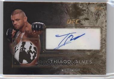 2016 Topps UFC Top of the Class - Autograph Relics - Gold #TCAR-TA - Thiago Alves /1