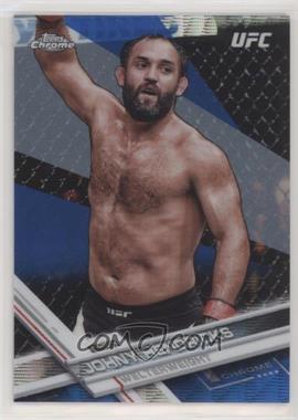 2017 Topps Chrome UFC - [Base] - Blue Wave Refractor #82 - Johny Hendricks /75