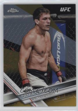2017 Topps Chrome UFC - [Base] - Gold Refractor #79 - Demian Maia /50