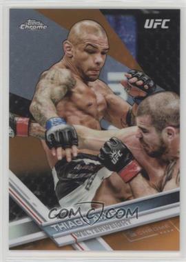 2017 Topps Chrome UFC - [Base] - Orange Refractor #73 - Thiago Alves /25