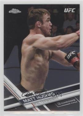 2017 Topps Chrome UFC - [Base] #13 - Matt Hughes