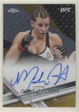2017 Topps Chrome UFC - Fighter Autographs - Gold Refractor #FA-MT - Miesha Tate /50