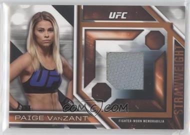 2017 Topps UFC Knockout - Mat Relics #FMR-PV - Paige VanZant /130