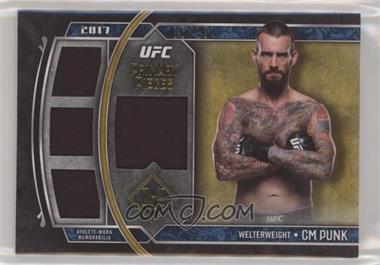 2017 Topps UFC Museum Collection - Single Fighter Primary Pieces Quad - Gold #SPQR-CP - CM Punk /10