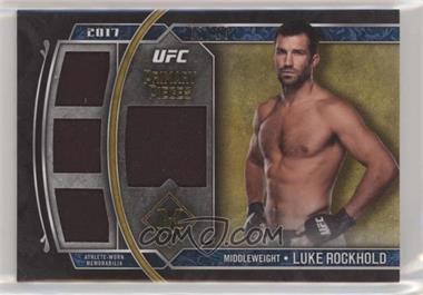 2017 Topps UFC Museum Collection - Single Fighter Primary Pieces Quad - Gold #SPQR-LR - Luke Rockhold /10