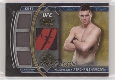2017 Topps UFC Museum Collection - Single Fighter Primary Pieces Quad - Gold #SPQR-ST - Stephen Thompson /10