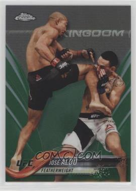 2018 Topps Chrome UFC - [Base] - Green Refractor #16 - Jose Aldo /99