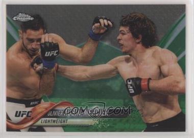 2018 Topps Chrome UFC - [Base] - Green Refractor #87 - Olivier Aubin-Mercier /99