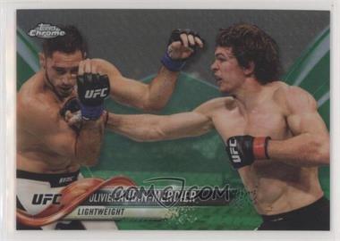 2018 Topps Chrome UFC - [Base] - Green Refractor #87 - Olivier Aubin-Mercier /99