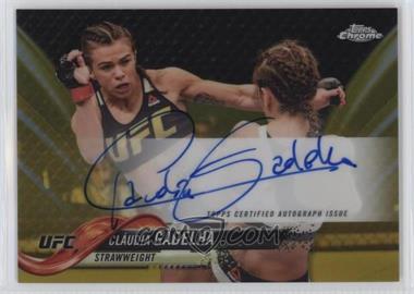 2018 Topps Chrome UFC - Fighter Autographs - Gold Refractor #FA-CG - Claudia Gadelha /50