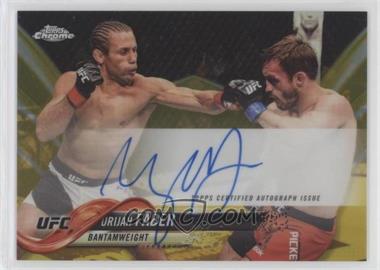 2018 Topps Chrome UFC - Fighter Autographs - Gold Refractor #FA-UF - Urijah Faber /50
