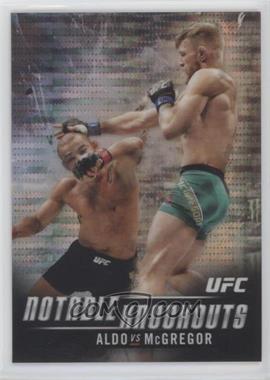 2018 Topps Chrome UFC - Notable Knockouts - Pulsar Refractor #NK-CM - Conor McGregor (Aldo vs. McGregor) /50