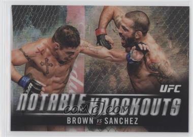 2018 Topps Chrome UFC - Notable Knockouts - Wave Refractor #NK-MR - Matt Brown (Brown vs. Sanchez) /99