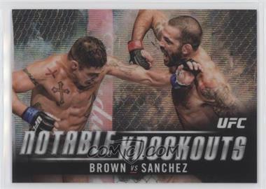 2018 Topps Chrome UFC - Notable Knockouts - Wave Refractor #NK-MR - Matt Brown (Brown vs. Sanchez) /99