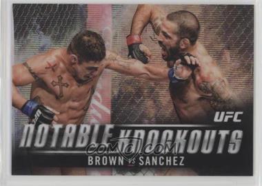2018 Topps Chrome UFC - Notable Knockouts - Wave Refractor #NK-MR - Matt Brown (Brown vs. Sanchez) /99