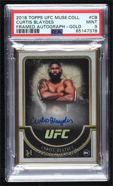 2018 Topps Museum Collection - Museum Framed Autograph #MFA-CB - Curtis Blaydes /15 [PSA 9 MINT]