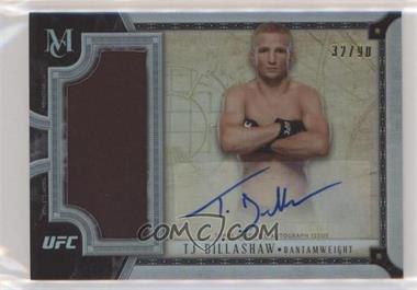 2018 Topps Museum Collection - Signature Swatch Single Relic Autographs #SSAR-TD - TJ Dillashaw /90