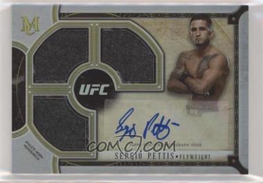 2018 Topps Museum Collection - Signature Swatch Triple Relic Autographs - Gold #SSATR-SP - Sergio Pettis /25