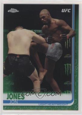 2019 Topps Chrome UFC - [Base] - Green Refractor #1 - Jon Jones /99