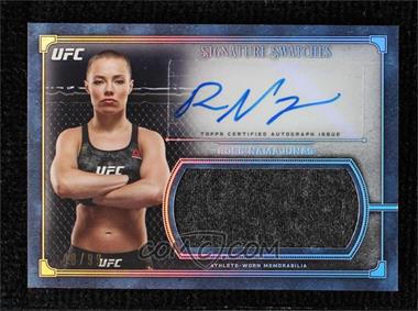 2019 Topps Museum Collection - Single Athlete Signature Swatches Relic Autographs #SSAR-RN - Rose Namajunas /99