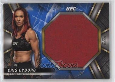 2019 Topps UFC Knockout - Jumbo Fight Mat Relics - Blue #JFMR-CJ - Cris Cyborg /50