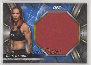 2019 Topps UFC Knockout - Jumbo Fight Mat Relics - Blue #JFMR-CJ - Cris Cyborg /50