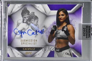 2020 Topps UFC Striking Signatures - Submission Specialist Autographs - Purple #SUS-CC - Cynthia Calvillo /99 [Uncirculated]