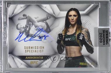 2020 Topps UFC Striking Signatures - Submission Specialist Autographs #SUS-MA - Megan Anderson /397 [Uncirculated]