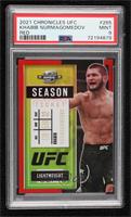 Contenders Optic Season Ticket - Khabib Nurmagomedov [PSA 9 MINT] #/1…