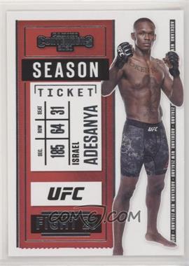 2021 Panini Chronicles UFC - [Base] #5 - Contenders Season Ticket - Israel Adesanya