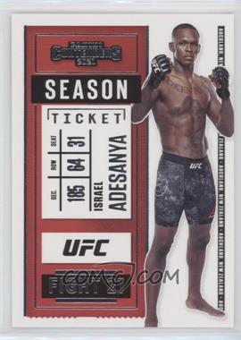 2021 Panini Chronicles UFC - [Base] #5 - Contenders Season Ticket - Israel Adesanya