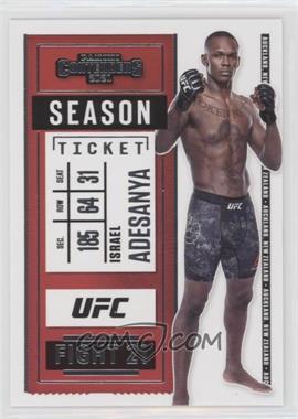 2021 Panini Chronicles UFC - [Base] #5 - Contenders Season Ticket - Israel Adesanya