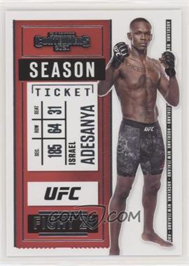 2021 Panini Chronicles UFC - [Base] #5 - Contenders Season Ticket - Israel Adesanya