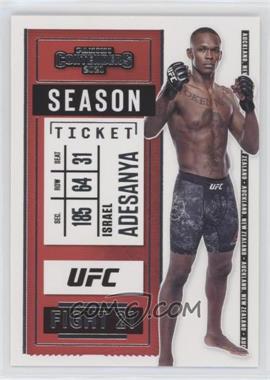 2021 Panini Chronicles UFC - [Base] #5 - Contenders Season Ticket - Israel Adesanya