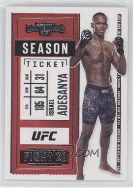 2021 Panini Chronicles UFC - [Base] #5 - Contenders Season Ticket - Israel Adesanya