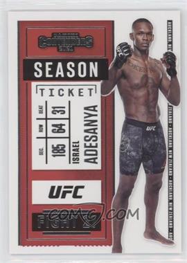 2021 Panini Chronicles UFC - [Base] #5 - Contenders Season Ticket - Israel Adesanya