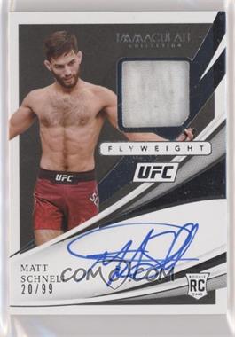2021 Panini Immaculate Collection UFC - [Base] #101 - Rookie Memorabilia Autographs - Matt Schnell /99