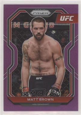 2021 Panini Prizm UFC - [Base] - Purple Prizm #67 - Matt Brown /149